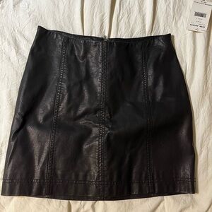 Free People Black Mini Skirt
